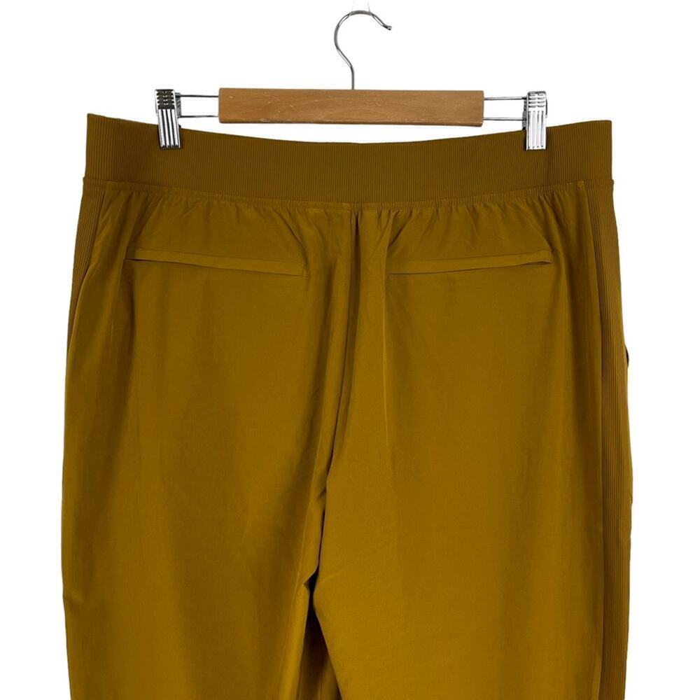Athleta Brooklyn Ankle Tapered Leg Ribbed Textured Joggers Pant Brass Yellow 16 - Picture 12 of 16